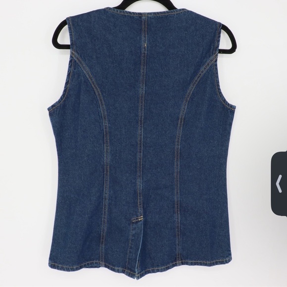 Commense Blue Denim Vest - Picture 5 of 11